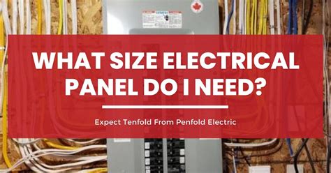 standard sizes for electrical panels